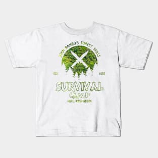 John Rambo Forest Skills Survival Camp First Blood Kids T-Shirt